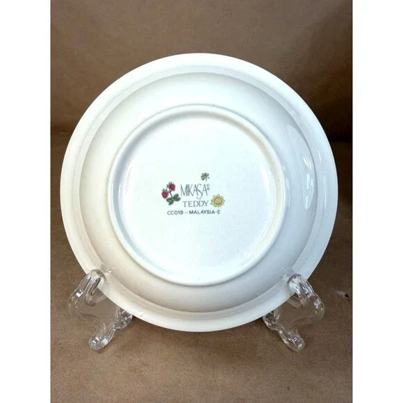 Mikasa Teddy 3 Piece Assortment CC018 Dinner Plate Cereal Bowl and Mug Retired - Picture 15 of 16